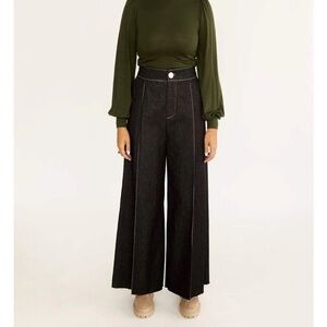 Canadian Designer Eliza Faulkner wide leg jeans